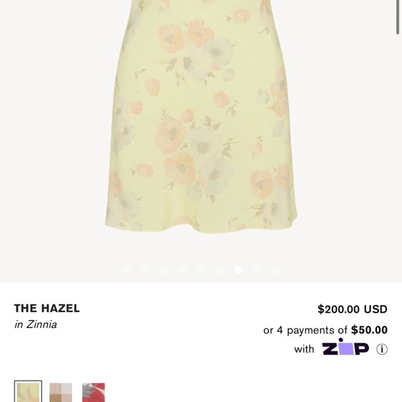 Realisation Par Light Yellow Floral Mini Dress - Picture 7 of 7